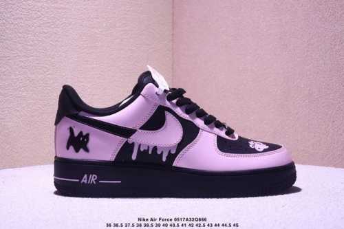 Nike Air Force 1 07 Low-Top Sneakers Graffiti Painting Diy Custom Cowhide Materi