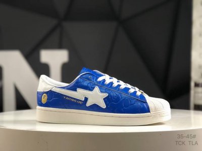 Authentic Adidas Adidas Superstar X A Bathing Ape Shell-Toe Unisex Casual Skate