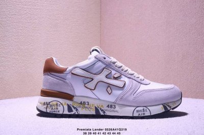 Italian Luxury Shoe Brand Premiata Lander Trainers Lanno Series Low-Top Retro Ve