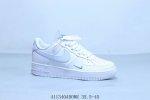 Nike Air Force 1 Af1 Nike Low-Top Air Force One Casual Sneakers White Light Blue