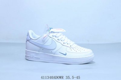 Nike Air Force 1 Af1 Nike Low-Top Air Force One Casual Sneakers White Light Blue