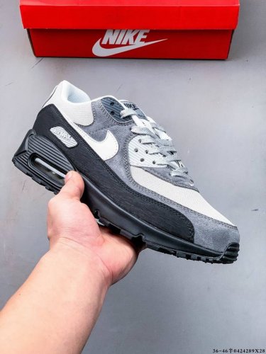 Company Level! Nike Wmns Nike Air Max 90 Oreo Half Palm Air Cushion Full Leather