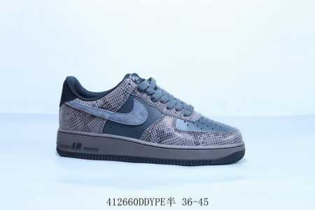 Nike Air Force 1 Af1 Nike Low-Top Air Force One Casual Sneakers Gray Item Number - Click Image to Close