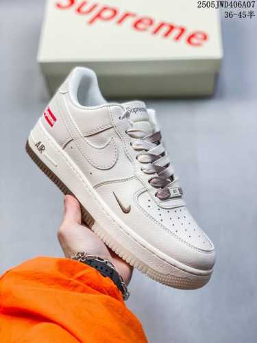 Overseas Limited Release! Company-Grade Nike Air Force 1 '07 Low Supreme Collabo