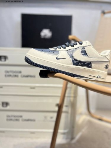 Stussy X Nike Air Force 1 '07 Air Force One Versatile Casual Sports Shoes. The S