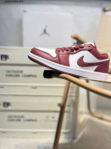 Company-Level First-Layer Leather Jordan Air Jordan 1 Low Aj1 Low-Top Series Bas