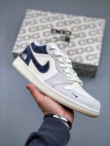 Air Jordan 1 Low Aj1 Low-Top North Face Collaboration Market-Exclusive Genuine L