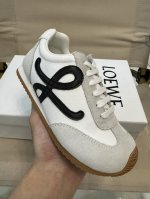 Loewe Agand Training Shoes, Influencer-Approved Leather Ballet-Inspired Color-Bl