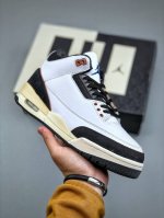 Air Jordan 3 Quai 54 Joint White And Black Aj3 Jordan 3 Generation Aj3 Joe 3 Whi