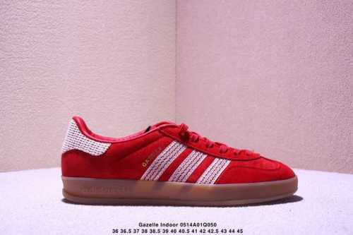 Adidas Originals Gazelle Indoor Retro Three-Leaf Clover Slip-Resistant Transpare