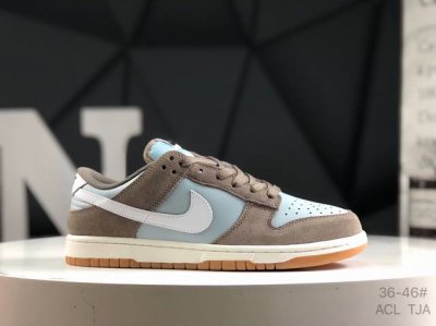 Real Label With Half Size Nike Dunk Low Nike Low-Top Skateboard Shoes Pure Origi