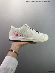 Company-Level Supreme X Nike Dunk Low Double Khaki This Model Advocates Breaking