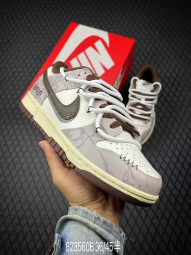 B Nike Dunk Low Koala Party Broken Grid American Retro Low-Top Casual Shoes Dd15