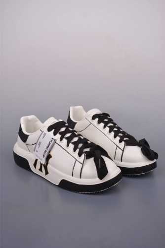 mlb Ny Printed Internet Celebrity Dad Shoes Graffiti Prank Inner Height Incre