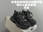 New Balenciaga Mesh Diamond Velcro Design Children's Dad Shoes Size 26-37 Cl