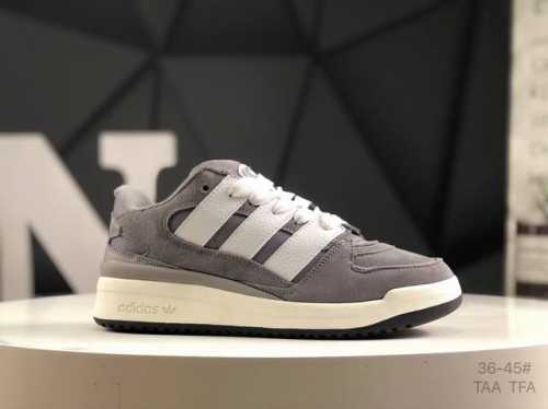 Adidas Originals Forum 0 Cl Three-Leaf Clover Low-Top Retro Casual Bread Shoes,