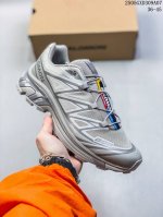 Salomon Slab Xt-6 Black And White Original Gray Outdoor Trail Running Shoes 4125