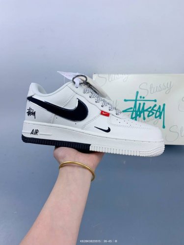 Corporate Nike Air Force 1 '07 Low Stussy Co-Branded Double-Stitched Small Red L