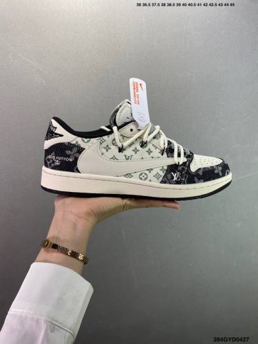 Corporate-Level Nike Air Jordan 1 Low Custom Color Matching Custom Aj Joint-High