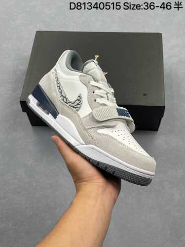 Fair Jordan Legacy 312 Low Low-Top White And Gray Cracked Pattern Aj312 Jordan 3