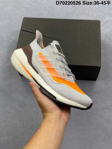 Adidas Men's And Women's Shoes Adidas Ultraboost 21 Popcorn Low-Top Running Cush