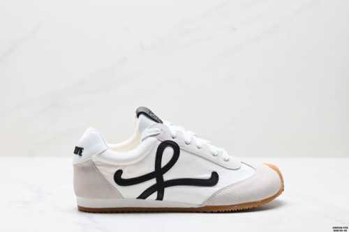 Corporate Loewe Ballet Runner 2.0 Calfskin Round Toe Lace-Up Low-Top Lifestyle S