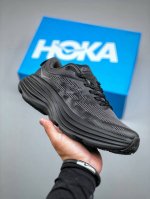 Hoka One One Bondi 8 Bondi 8 Road Running Shoes Sneakers Black Black Warrior Joi