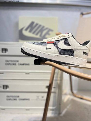nk Air Force 1'07 Low Air Force One Low-Top Casual Shoes#Customized Leather,