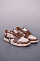 Fragment X Travis Scott X Mlb Air Jordan 1 Low Three-Party Joint Inverted Hook T