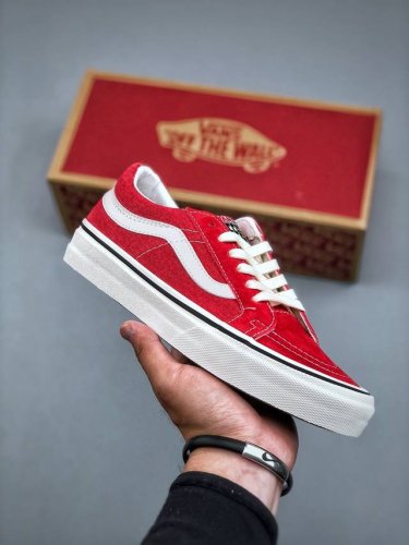 Vans Sk8-Low Red Label A New Generation Of Low-Top Vulcanized Canvas Shoes This
