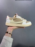 Aj1 Travis Scott X Air Jordan 1 "Reverse Mocha" Aj1 Joe 1 Ts Lightning Joint Inv