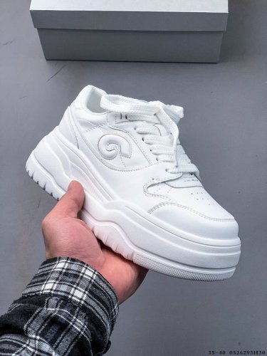 gg-Cc City Agent Casual Platform White Shoes Thick-Soled Daddy Shoes Series P