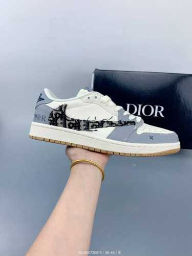 Company-Grade Nike Air Jordan 1 X Travis Scott Aj1 Reverse Swoosh Diy Custom Nik