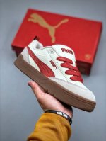 Puma Park Lifestyle Off-White And Red Puma Non-Slip And Wear-Resistant Low-Top G