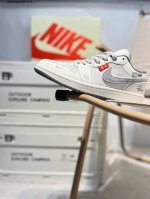 Company-Grade Top-Layer Leather Stussy X Jordan Air Jordan 1 Low Aj1 Low-Top Ser