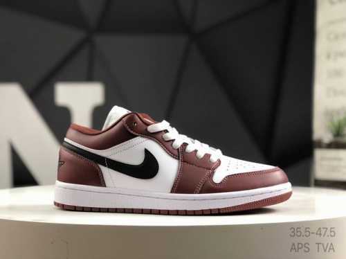 Genuine Label With Half Size Nike Jordan Air Jordan 1 Low Aj1 Low-Top Series Bas
