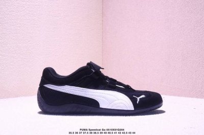 Company-Grade Puma Speedcat Go Puma Low-Top Black And White Ballet-Inspired Thin