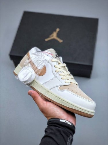 air Jordan 1 Low Dongdan Aj1 Joe 1 Coconut Milk White Low-Top Cultural Casual