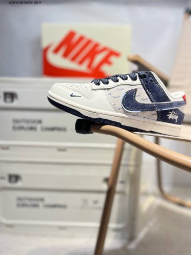Nike Sb Dunk Low "Stussy Joint" Anniversary High-End Custom Low-Top Casual Shoes