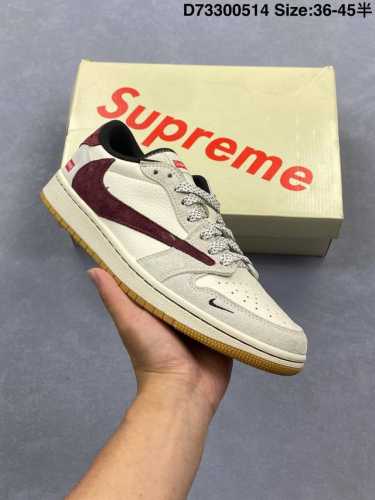 Air Jordan 1 Low Aj1 Joe 1 Low-Top Casual Skate Shoes Official Colorway Market-E