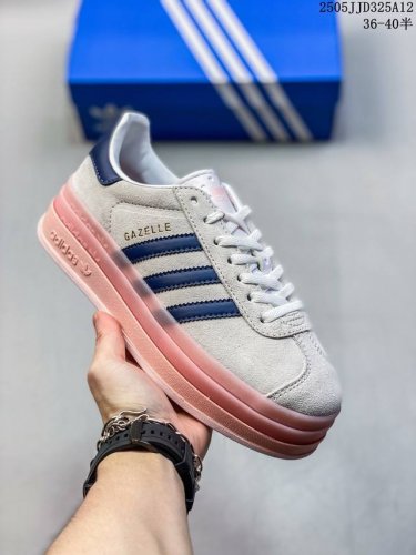 Adidas Originals Gazelle Bold Three-Layer Thick Sole Durable Low-Top Skate Shoes