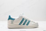 Company-Grade Adidas Originals Superstar Adidas Three-Leaf Clover Diy Series Low