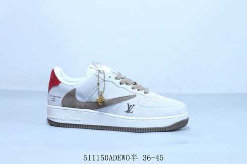 nike Air Force 1 Af1 Nike Low-Top Inverted Hook Lv Joint Air Force One Casual