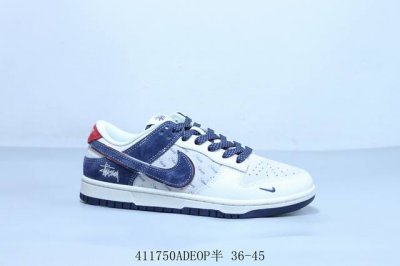 Nike Sb Dunk Low Pro Retro Low-Top Casual Sports Skateboard Shoes Stussy Item Nu