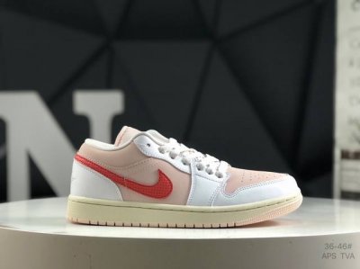Nike Jordan Air Jordan 1 Low Strawberry Milkshake Comfortable And Versatile Non-