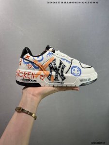 Company-Grade Mlb Ny Printed Dad Shoes With Graffiti Prank Design, 6Cm Internal