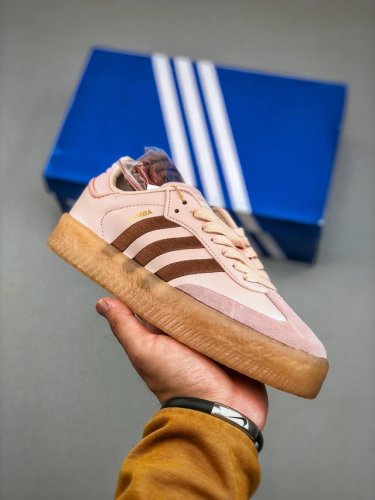Adidas Samba 2.0 Xlg Pink Brown Samba 2.0 Thick Sole Series Training-Style Versa