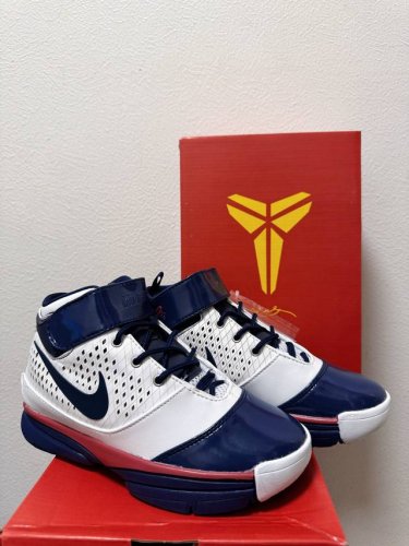 Authentic Red Box, High-Quality Nike Zoom Kobe 2 High-Top Retro Basketball Shoes