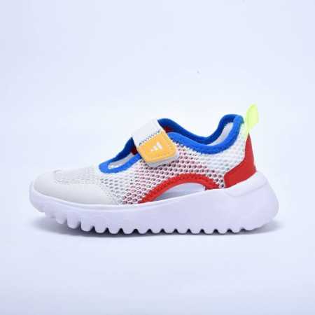 Adidas Sandals 8730 White Red Blue 24-37 - Click Image to Close