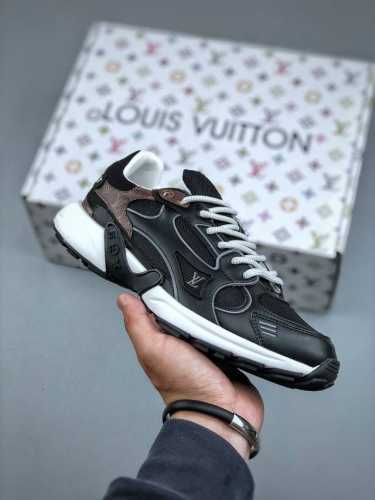 2025 Louis Vuitton Olympia Leather Round-Toe Lace-Up Low-Top Casual Shoes For Me